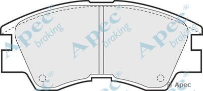 APEC BRAKING pad602 -  Комплект тормозных колодок, дисковый тормоз